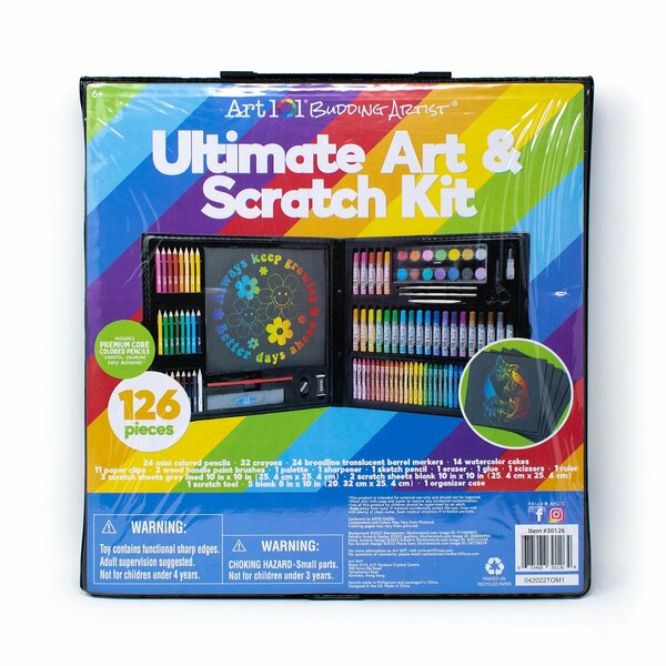 Art 101 Ultimate Scratch Kit, 126-Piece Set 30126MB